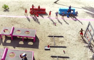 Explosive Heliud Pulido won a point for the Red Team!
