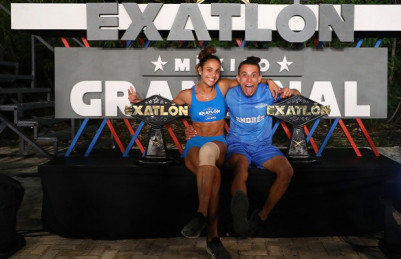 Liliana Hernández y Andrés Fierro son las Campeonas del Exatlón México