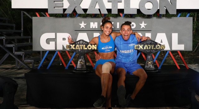 Liliana Hernández y Andrés Fierro son las Campeonas del Exatlón México